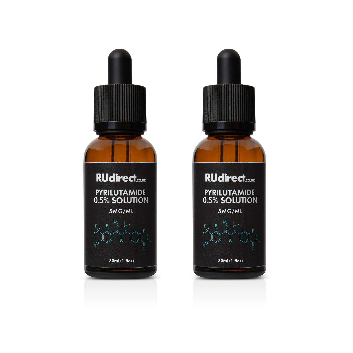 Pyrilutamide 0.5% solution - 2x30ml bottles