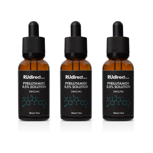 Pyrilutamide 0.5% solution - 3x30ml bottles