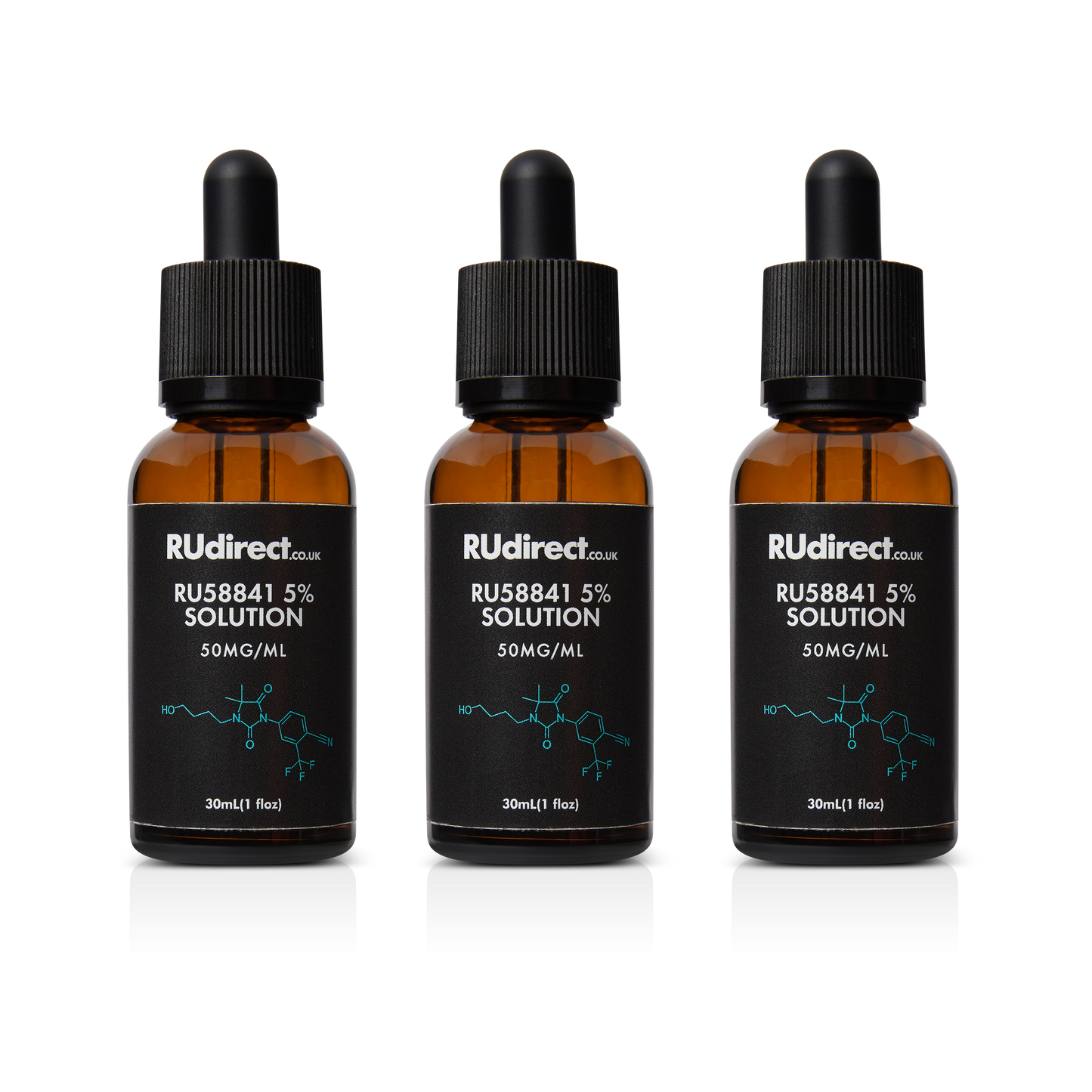 RU58841 5% solution - 3x30ml bottles