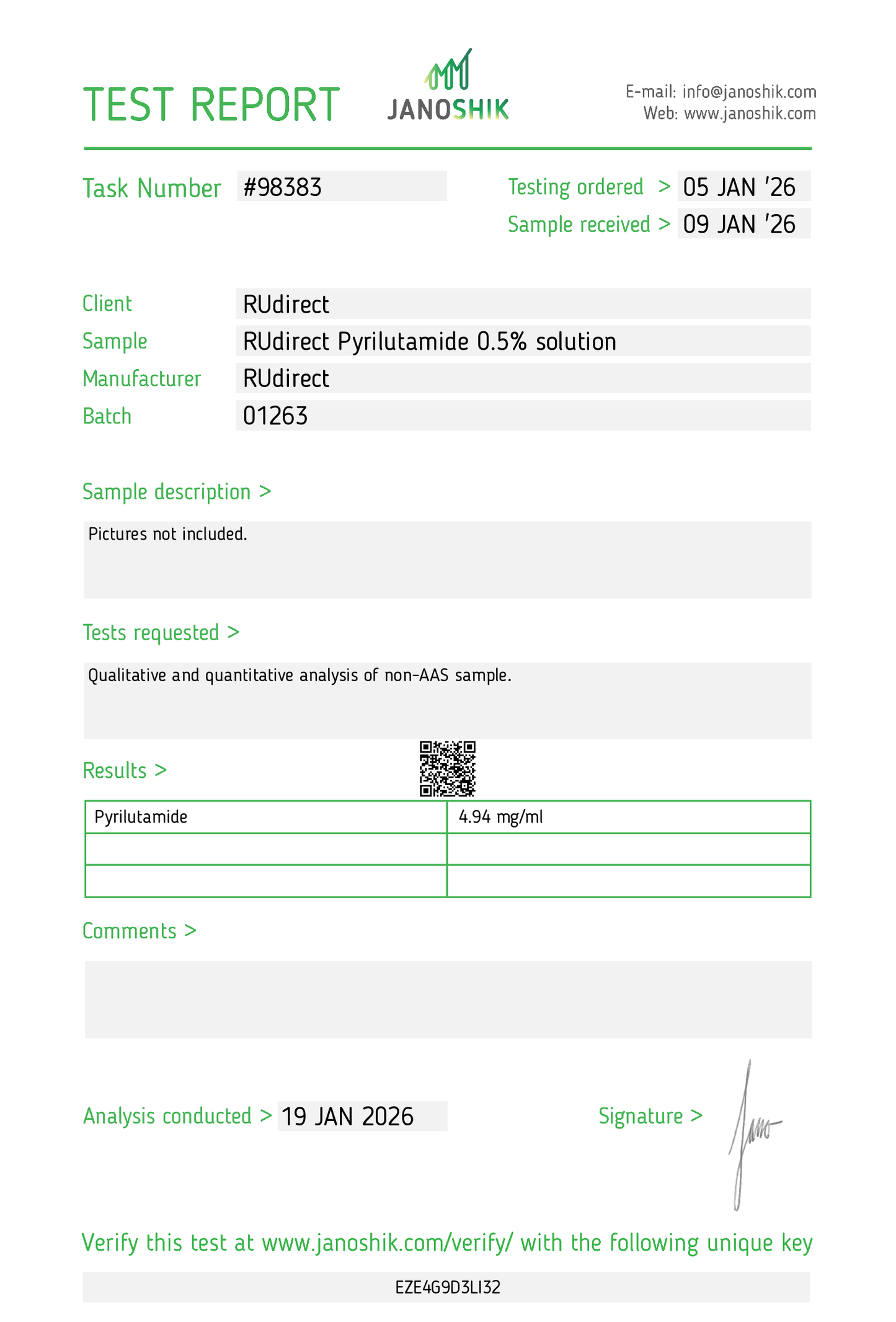 Pyrilutamide 0.5% solution - 2x30ml bottles
