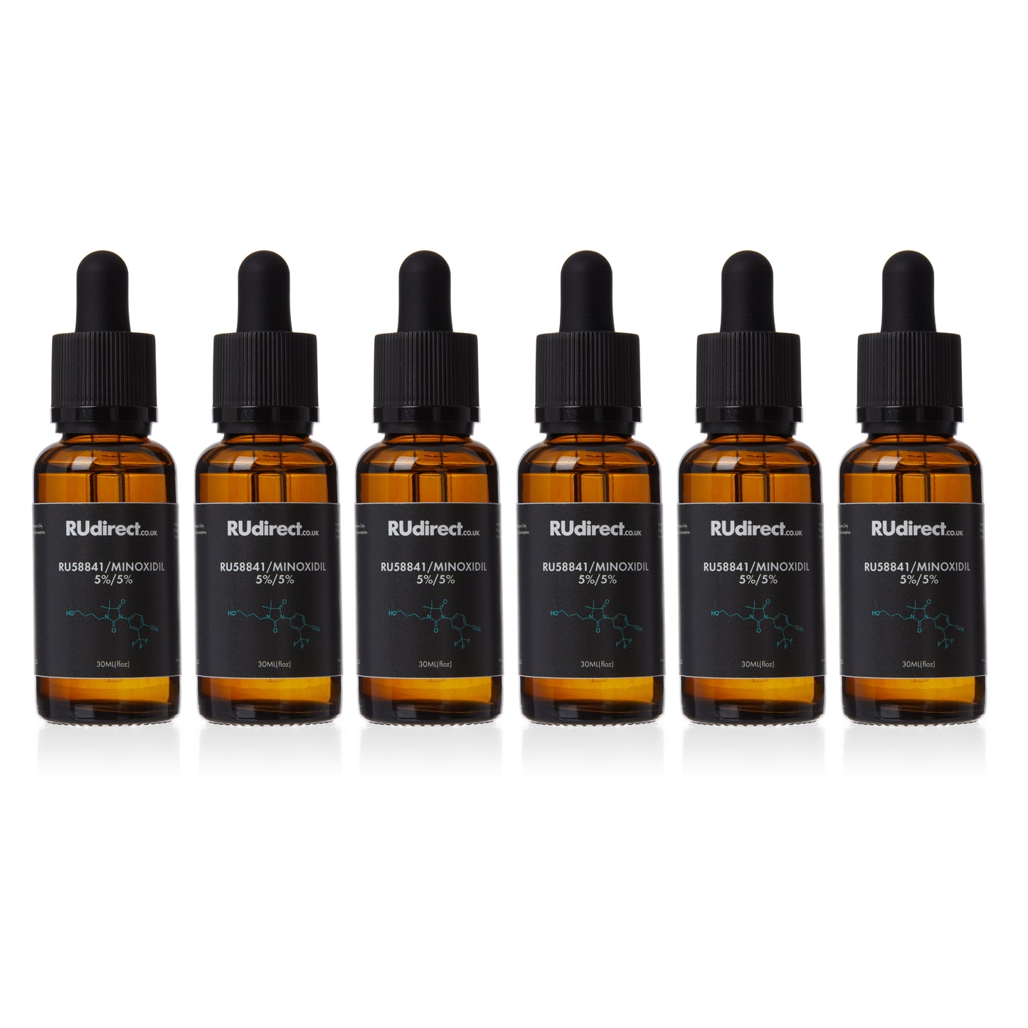 RU58841/Minoxidil 5% solution - 6x30ml bottles